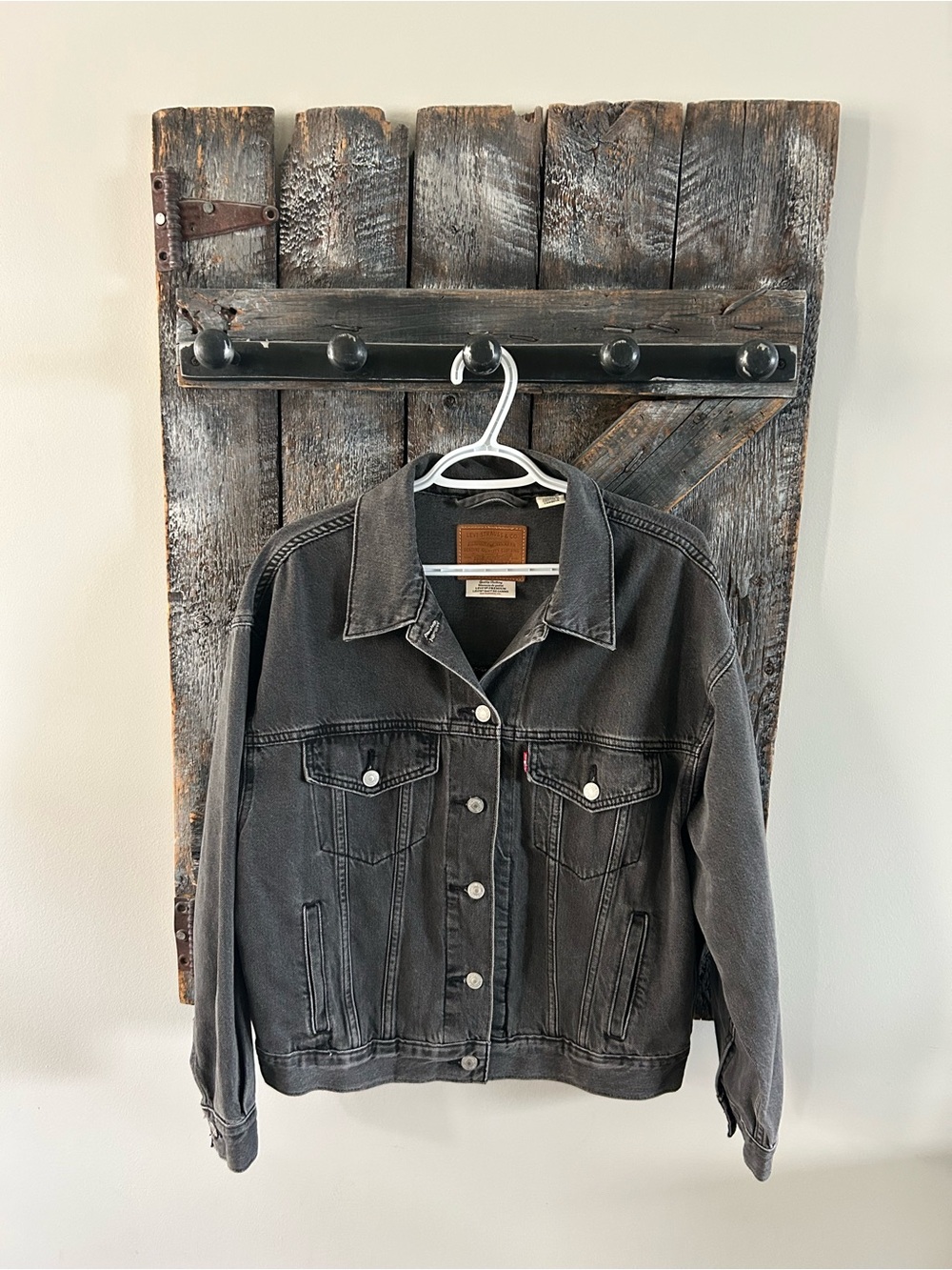 Women's Levi's Charcoal Gray Denim Trucker Jacket